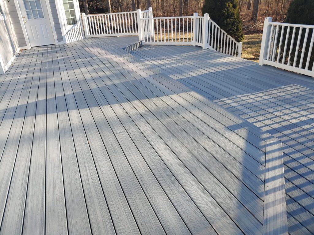 KPI composite gray deck Composite decking keeps upkeep simple while adding a clean, modern look that lasts.