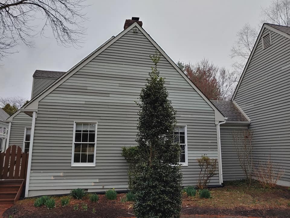 KPI siding that needs to be replaced KPI Jr Exteriors recommends siding replacement for warped siding, like you see on this house.